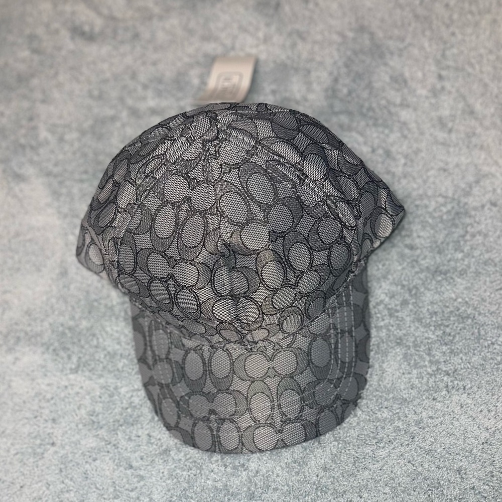 Coach Black Monogram Hat